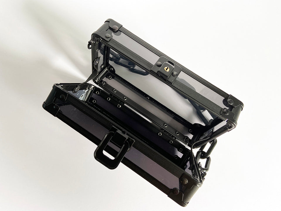 cigarette clutch Products Clutch Wallet offered in black and red leather Premium Leather Cigarette Case &