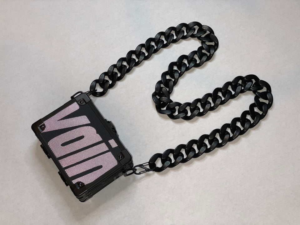 Load image into Gallery viewer, Matte Black Acrylic Cuban Link Chain