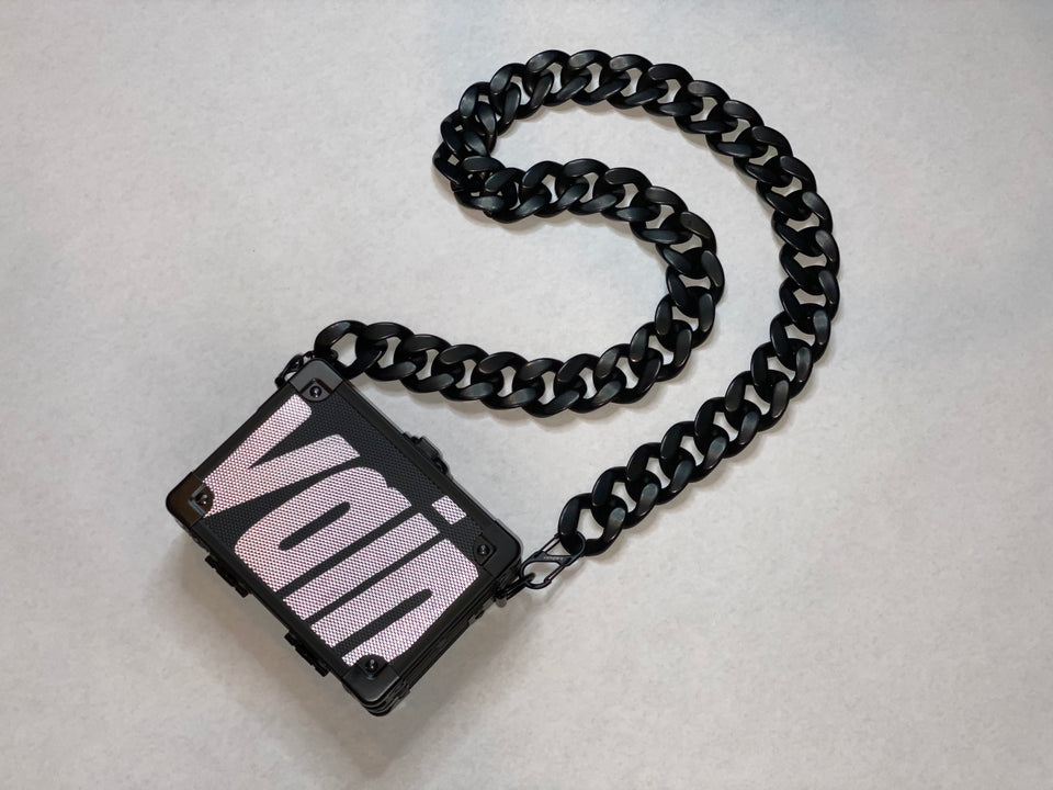 Load image into Gallery viewer, Matte Black Acrylic Cuban Link Chain