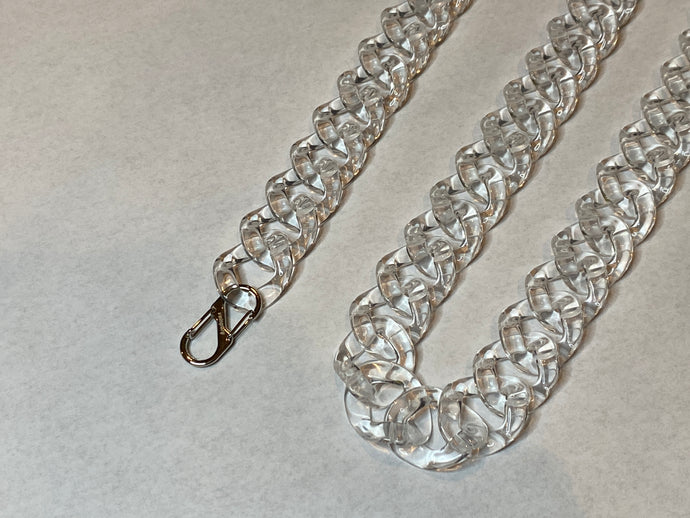 Clear Acrylic Cuban Link Chain